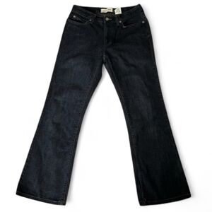 Vintage Y2K Gap Jeans 4 Low Rise Flare Dark Blue Wash 100% Cotton Early 2000’s